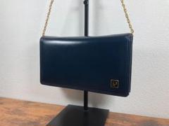 POLA ポーラ ネイビー レザー ショルダーバッグ 冠婚葬祭