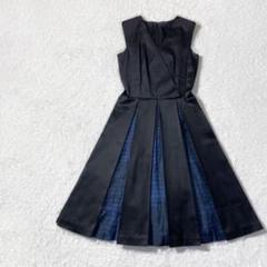 【美品】フォクシーニューヨーク シルク Aライン フレア ワンピース ドレス