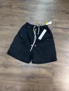 Rick Owens ブラック ワークショーツ 46サイズ Rick Owens ブラック ワークショーツ ショートパンツ S 46