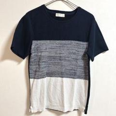 バックナンバー　ボーダー半袖Tシャツ　ワッフル　カジュアル　S 綿コットン