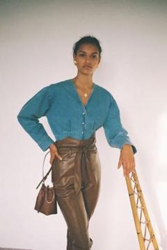 〓NANUSHKA〓 90's blue デニム jacket/blouson - メルカリ