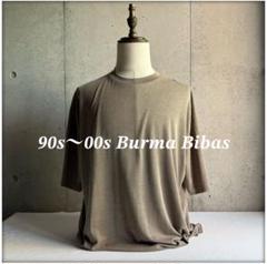 90s〜00s BURMA BIBAS rayon poly S/S Tee
