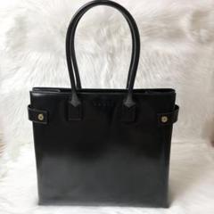 【美品】GUCCI トートバッグ ショルダーバッグ パテントレザー A4収納可能