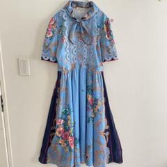 アマルフィ　AMARPHIE ロングワンピース　リボン　花柄　レース