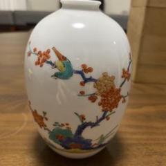 重要無形文化財十四代 酒井田柿右衛門「錦 牡丹鳥文 皿」共箱