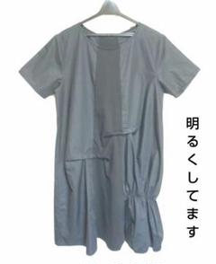 VOYOUヴォワイユ　半袖ワンピース　チュニック　M〜L　ブラック　Tシャツ