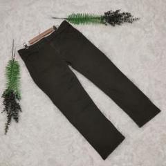 ローライズ　スキニー　テーパード　ジーンズ　32 緑色　ストレッチ　UNIQLO