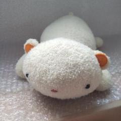 フリッカまつもと♡まんまるしりーず♡雪うさぎもちもちピロー　ぬくまろ　ぬいぐるみ まつもとフリッカ☆雪うさぎ☆もちもちぴろー☆ぬくまろ ぬいぐるみ