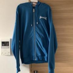 新品 即購入可 SUPPLIER ZIP CROSS HOODIE/青パーカー