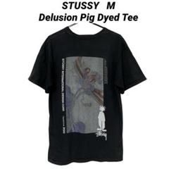 ●古着 stussy ステューシー シャドーマンヴィンテージTシャツ スミクロM
