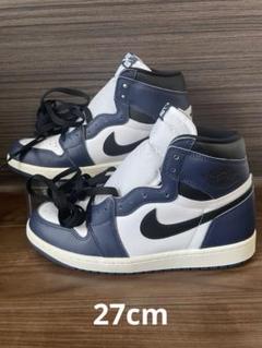 NIKE Air Jordan 1 ネイビー/ホワイト 未使用 楽天市場】ナイキ エアジョーダン1 ホワイト ネイビーの通販