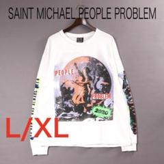 H488セントマイケル　PEOPLE PROBLEM　ロングスリーブTシャツ