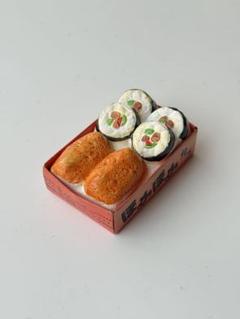 昭和レトロ ぽかぽか弁当 ミニチュア寿司セット 貯金箱 加藤工芸