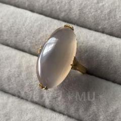 昭和レトロ　千本透かしリング　silver刻印　天眼石　13から14号 昭和レトロ 千本透かしリング silver刻印 天眼石 13から14号