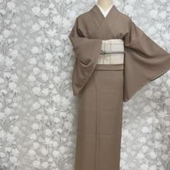 【未使用タグ付き】 鈴乃屋 着物 単衣 広衿 紗 絣模様 身丈約170cm リサイクル着物 紬 袷 身丈159cm 裄67.8cm 墨流し風柄 Sランク