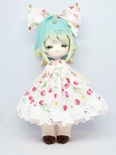 ハンドメイド　アンティーユ　萌獣魔法　虫虫カフェ　ボニーバニー3　薄ピンクの苺3
