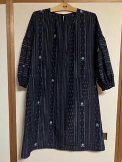 絣のワンピース　2507-3