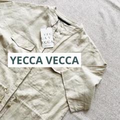 特価新品タグ付【YECCA VECCAイエッカヴェッカ】リネンベージュワンピース