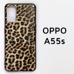 OPPO A55s 5G レオパード ヒョウ柄 アニマル カバー