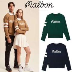 マルボンゴルフ Malbon 女トップス 長袖 セーター ニット冬春