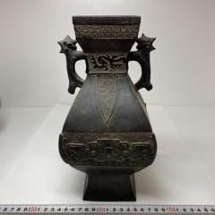 古銅　花瓶　高さ約26.2㎝　1526g 東さ7-0615① 古銅 花瓶 高さ約26.2㎝ 1526g 東さ7-0615① - メルカリ