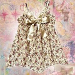 ︎✿00s デカリボンキャミ coquette バレエコア♡⃛森ガール