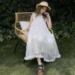 TreatÜrself Sheer frill tiered dress - メルカリ