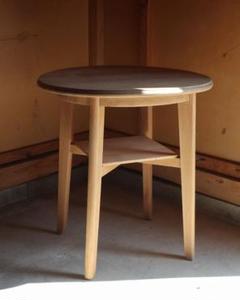 楢(ナラ)とブナ材のカフェテーブル 古道具 古家具 丸テーブル 店舗什器 楢(ナラ)とブナ材のカフェテーブル 古道具 古家具 丸テーブル