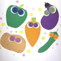 壁面　野菜　食育　献立表のサムネイル