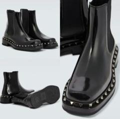 VALENTINO】ロックスタッズチェルシーブーツ 40 - メルカリ