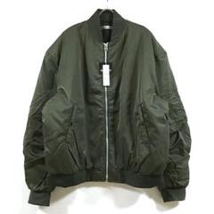 新品 スーパー ビッグシルエット 中綿入り MA-1 メンズ カーキ M