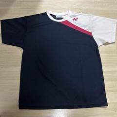 YONEX 半袖シャツ S ネイビー/ホワイト