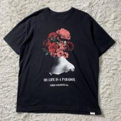 【良品】サイト　Tシャツ　プリント　YOHJI YAMAMOTO　花束　XL　4のサムネイル