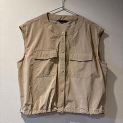 29日まで‼️新品未使用品‼️ZARAザラベージュベストドロストM