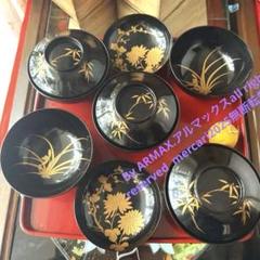 AE18 時代 輪島塗 巻卓 巻足 巻脚 裏総金箔 四君子 草花紋 蒔絵