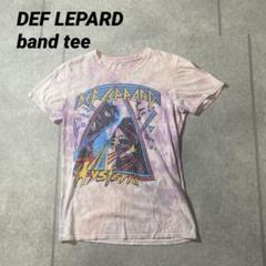海外輸入品　DEF LEPARD デフレパード　バンドTシャツ　タイダイ染め　M