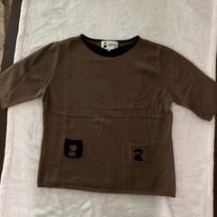 PICONE ピッコーネグレー半袖セーターコットンレディース38