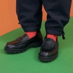 HARUTA/ハルタ/コインローファー/size25/黒/厚底/タンクソール HARUTA/ハルタ/コインローファー/size25/黒/厚底/タンクソール