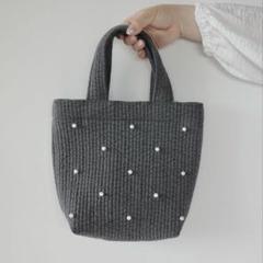 大人気！チュールパール付きヌビバッグ いぶ♡様専用♡大人気☆パール付きヌビバッグ ヌビバッグ パール