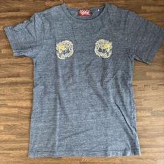 ヴィンテージ☆HOUSTON リバーシブルスカジャン マリア柄 sizeM RUDE GALLERY リバーシブルスカジャン ブルーマリア柄 size2
