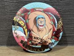 ONE PIECE バースデージュエリー缶バッジ3月 フランキー 送料無料のサムネイル