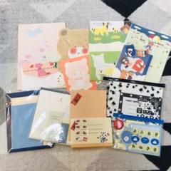 新品☆レターセットまとめ売り26セット+シール シンプル レトロ 大人かわいい