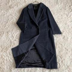 【MADUSON】マディソン（9）シルク アンゴラ チェスター ロングPコート MADUSON】マディソン（9）シルク アンゴラ チェスター ロングPコート