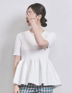 UNITED ARROWS Ｐぺプラムニット【新品未使用】 UNITED ARROWS ペプラムニット トップス 黒 - メルカリ