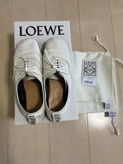 未使用級✨LOEWE ソフトバレリーナシューズ スクエアトゥ レザー ブラウン 2025年最新】LOEWE レディース フラットシューズ・バレエ