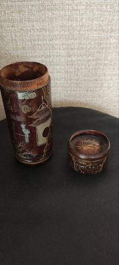 お茶の缶　アンティーク