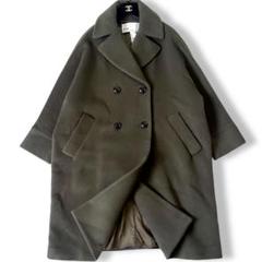 【極美品】TICCA テントコート　シングル　カーキ　ロング　ウール100% TICCA(ティッカ)の【HPS別注】トレンチテントコート通販