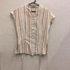 美品 HIROKO BIS ヒロコビス ブラウス シャツ ベスト 麻 リネン