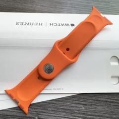 2641 ほぼ未使用　Apple Watch エルメス　オレンジ　シリコン