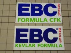 正規品 EBC BRAKES ステッカー 2枚 69×34mm 当時物